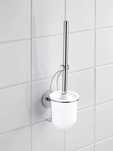 Szczotka do WC z pojemnikiem do montażu na ścianie Wenko
