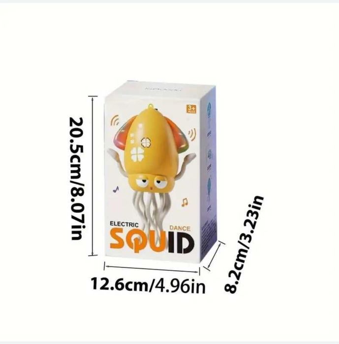 Танцюючий кальмар/ інтерактивна іграшка кальмар/ музичний кальмар ОПТ!