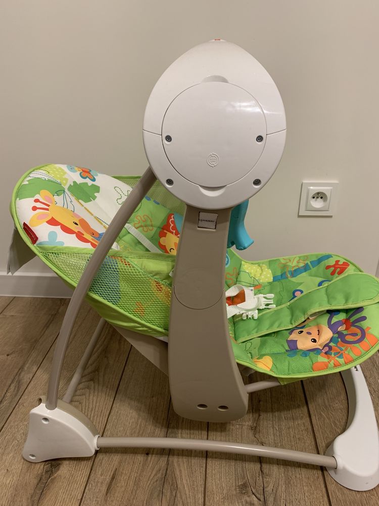 Fisher Price Huśtawka-Leżaczek dla Niemowląt 2w1 NOWA