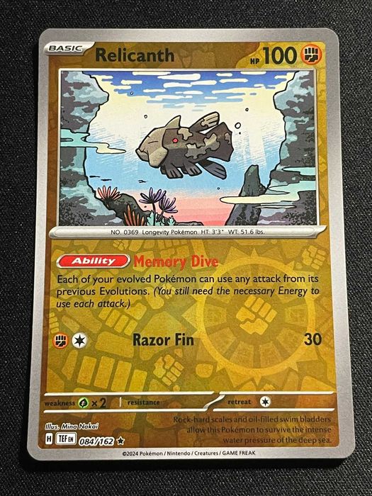 Carta Pokémon Relicanth 84/162 Temporal Forces