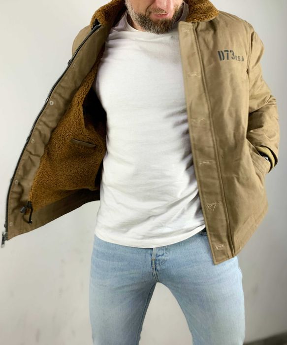 Куртка мотоциклетна/армійська D73 Farman XL (50) вощена бавовна