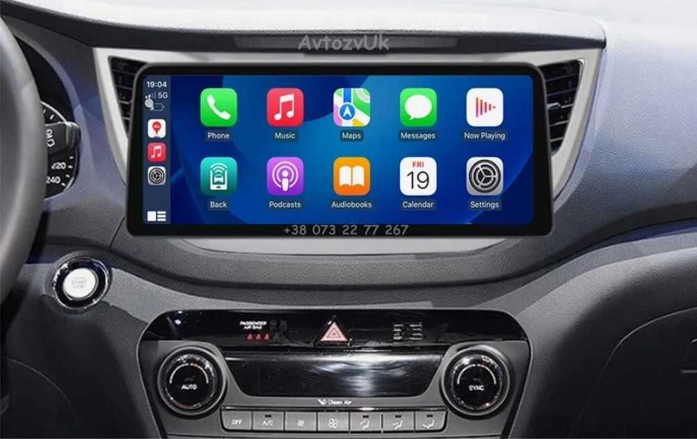 Магнитола TUCSON Hyundai IX35 GPS Tesla Туксон Дисплей CarPlay Android