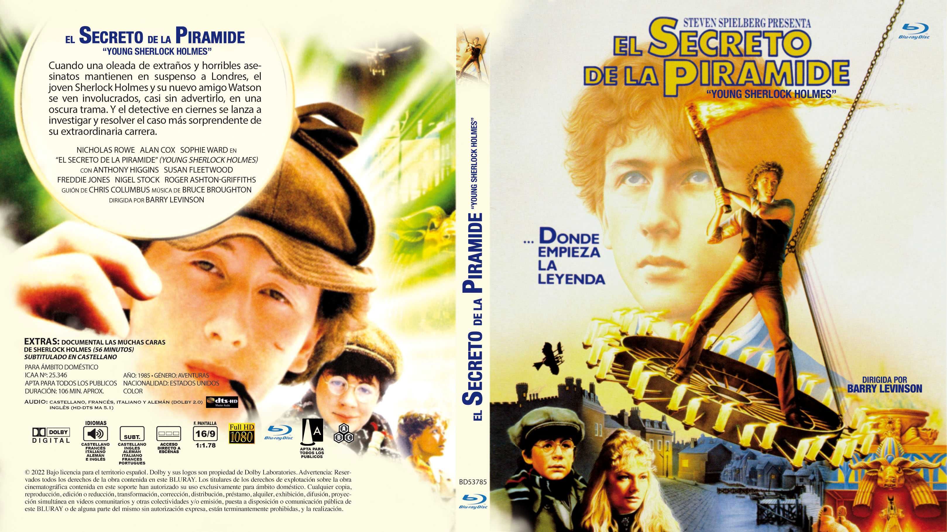 El Secreto de la Pirámide/O Enigma da Pirâmide(Blu-Ray)-Importado