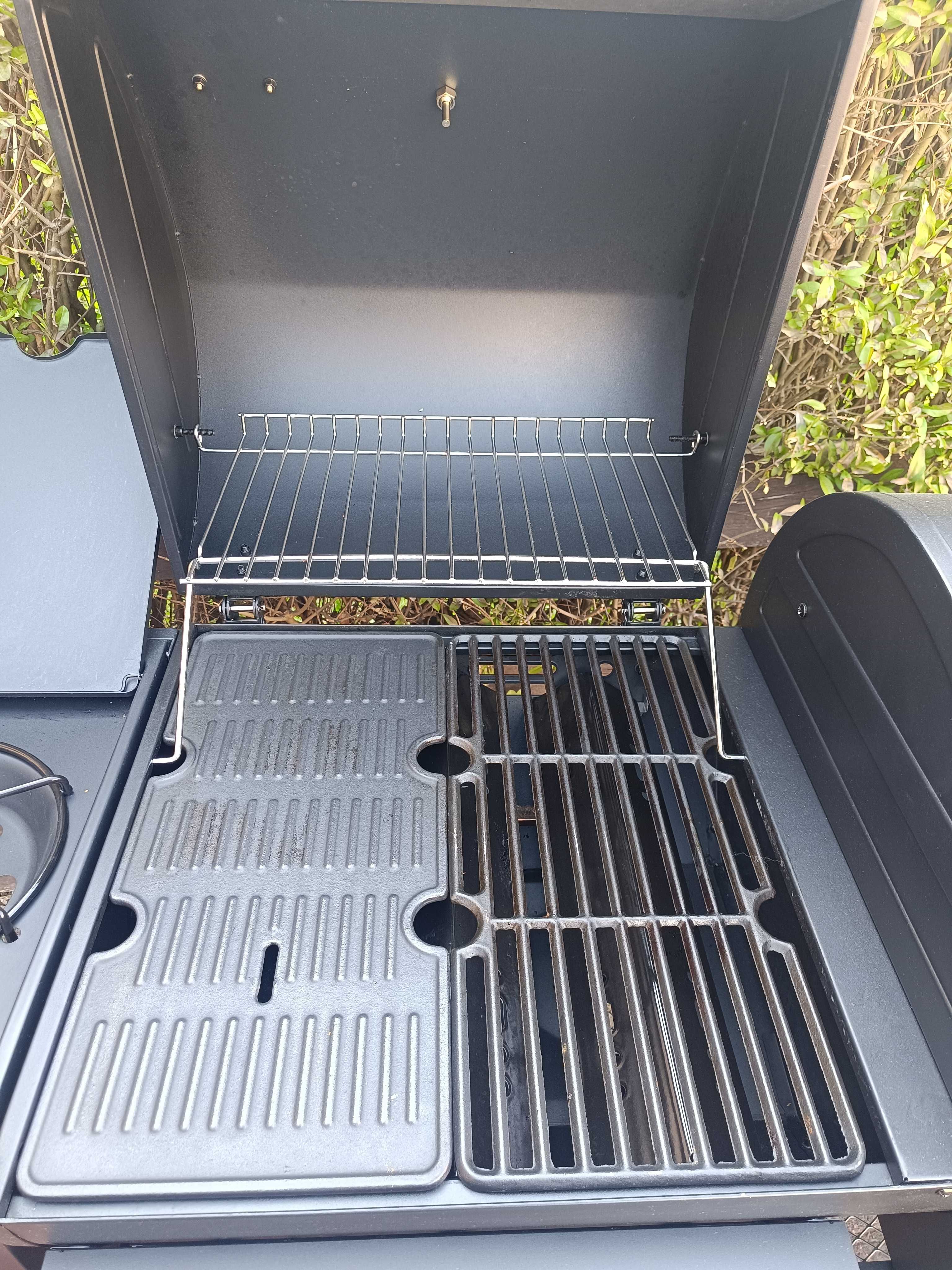 Grill Gazowy Węglowy 3w1 EL FUEGO SIERRA COMBIGRIL żeliwny ruszt+płyta