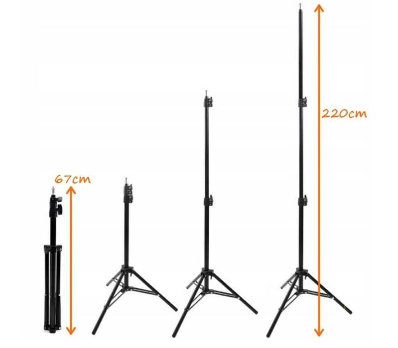 Duża Pierścieniowa Lampa LED do Makijażu,statyw Tripod, regulowana