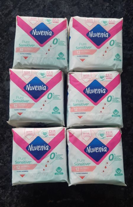 Nuvenia Pure Sensitive podpaski 72 sztuki