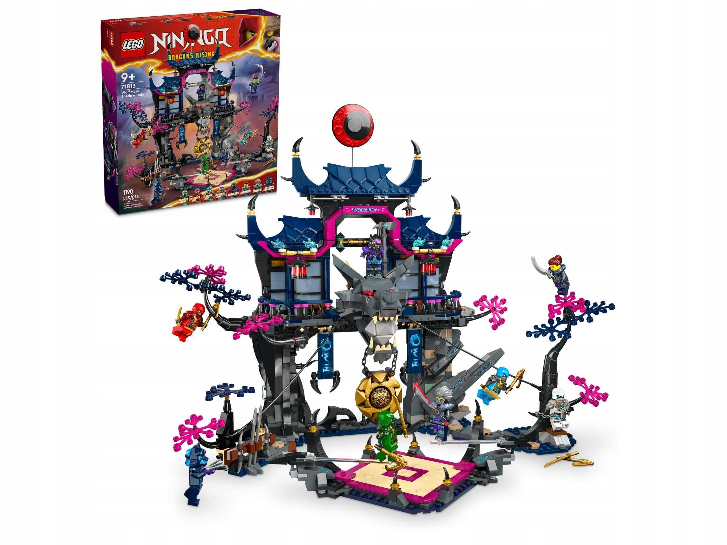 NOWOŚĆ! Zestaw klocków LEGO 71813 NINJAGO Dojo cienia Wilczej Maski