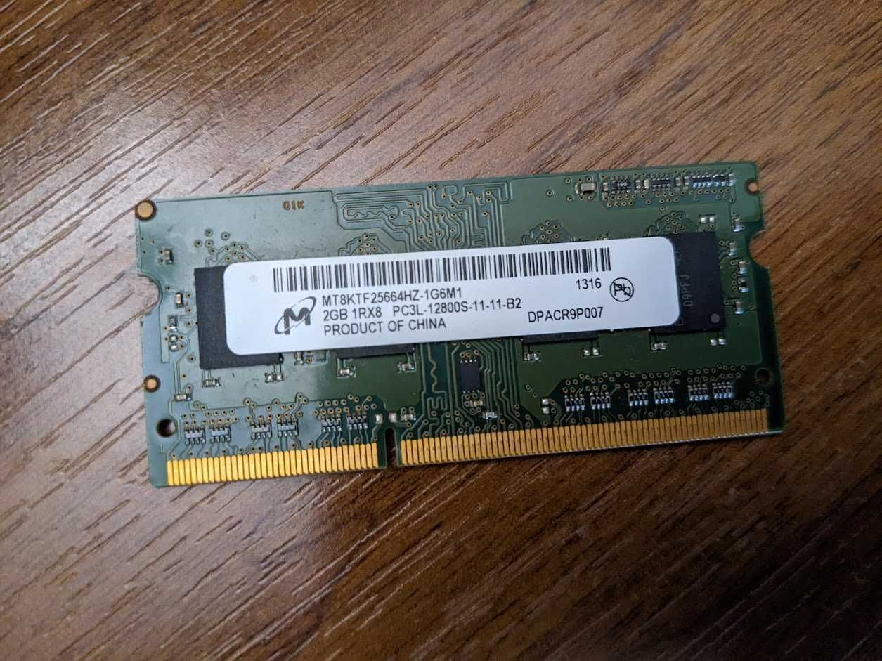 Оперативна память DDR3 2GB 1333mh, для ноутбуків
