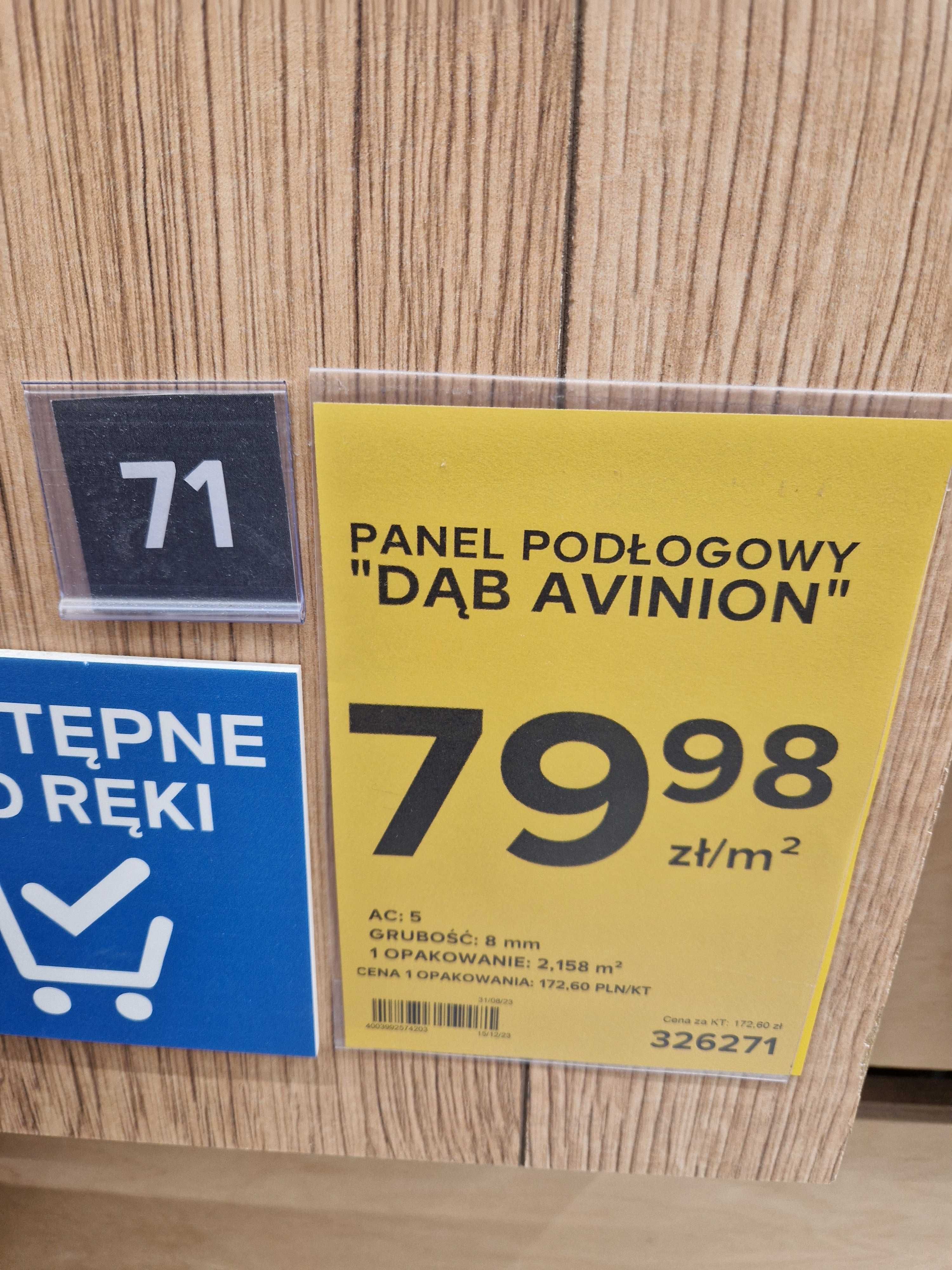 Panele podłogowe AC5 szerokie, nowe, wodoodporne z V-fugą