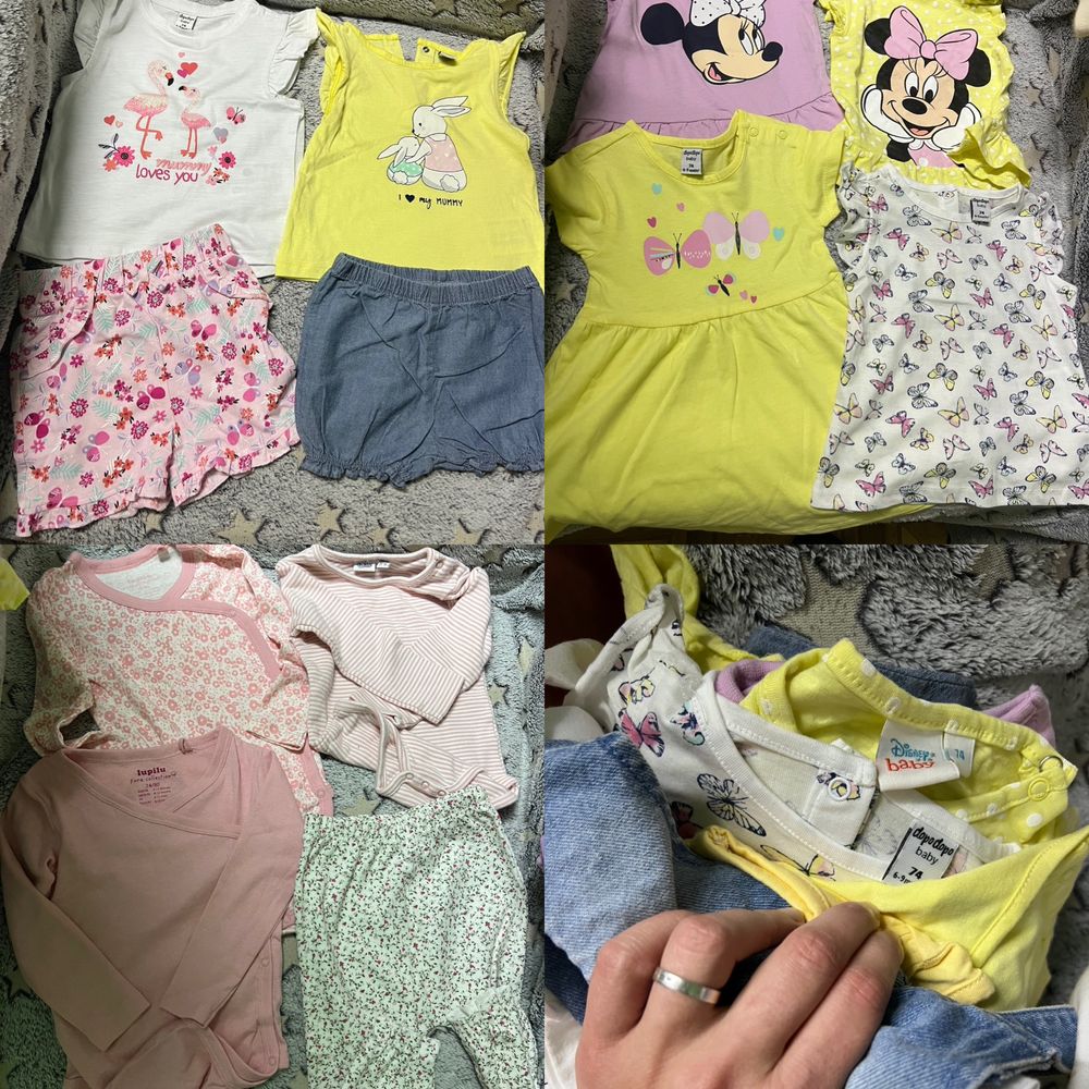 Боди детские футболки платья на 6-12 9-12 месяцев