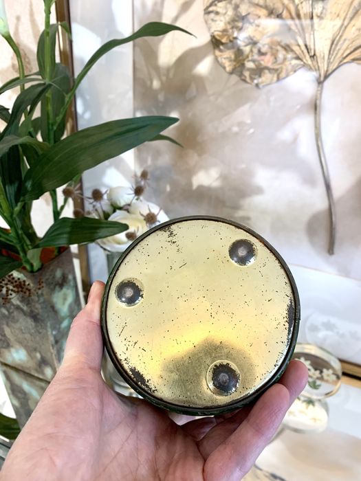 Metalowa Puszka Unikat pudełko Ptaki Bociany pojemnik