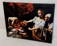 Caravaggio "Judyta odcinająca głowę Holofernesowi" - obraz canvas.