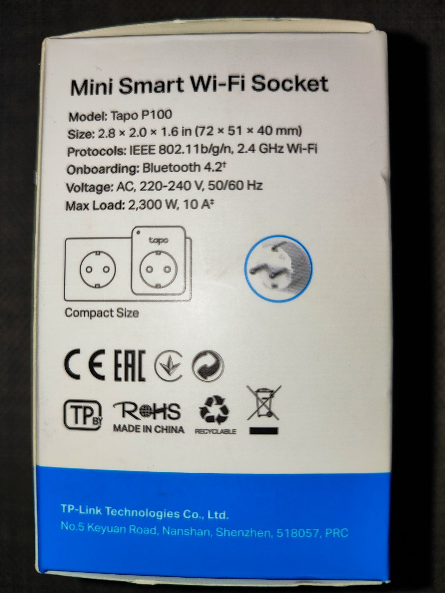 Tomada inteligente WI-FI TAPO (Smart WI-FI rocket)