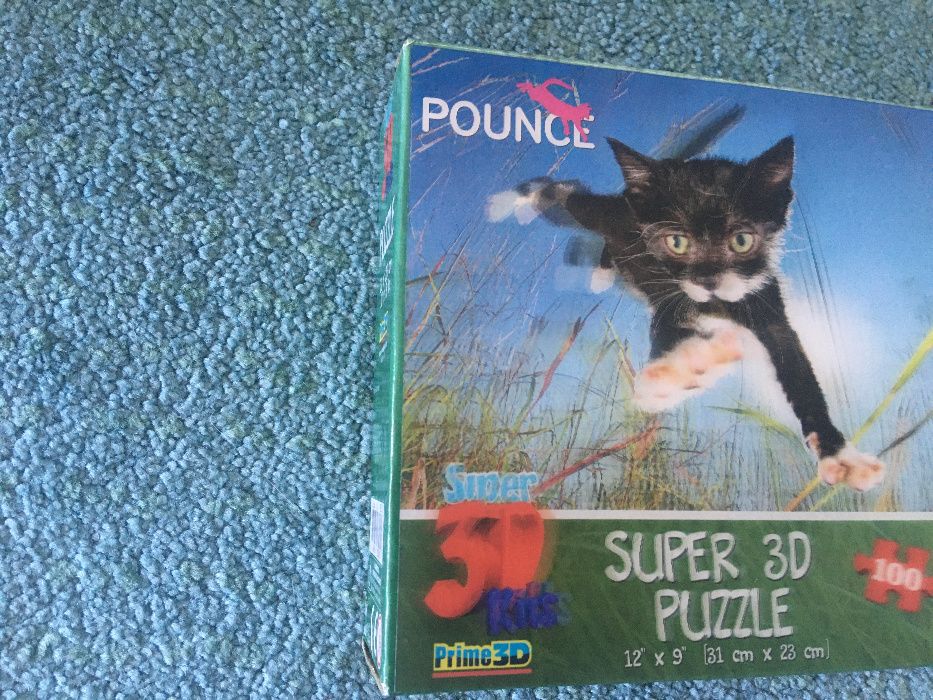 Puzzle Super 3D Kids com 100 peças idade 5+ usado mas como novo