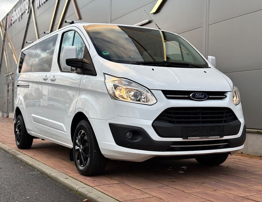 Ford Transit Custom 2.0 TDCi 130 Ps L2 Long 6-osobowy Brygadówka Hak Klima Serwis