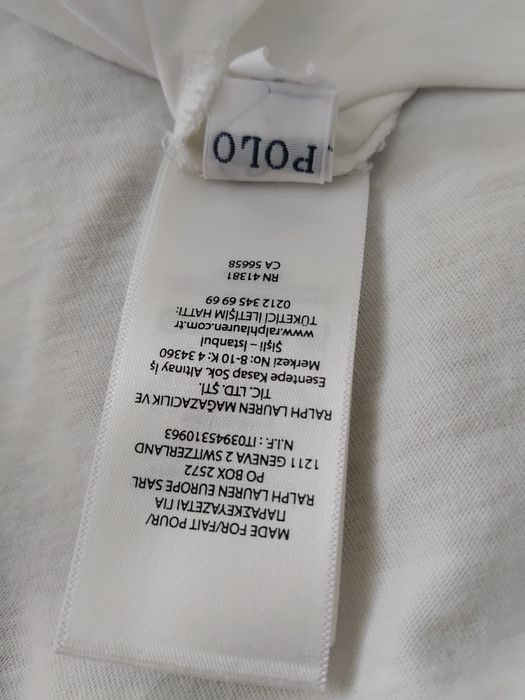Лонгслив Polo Ralp Lauren білий. розмір L-XL