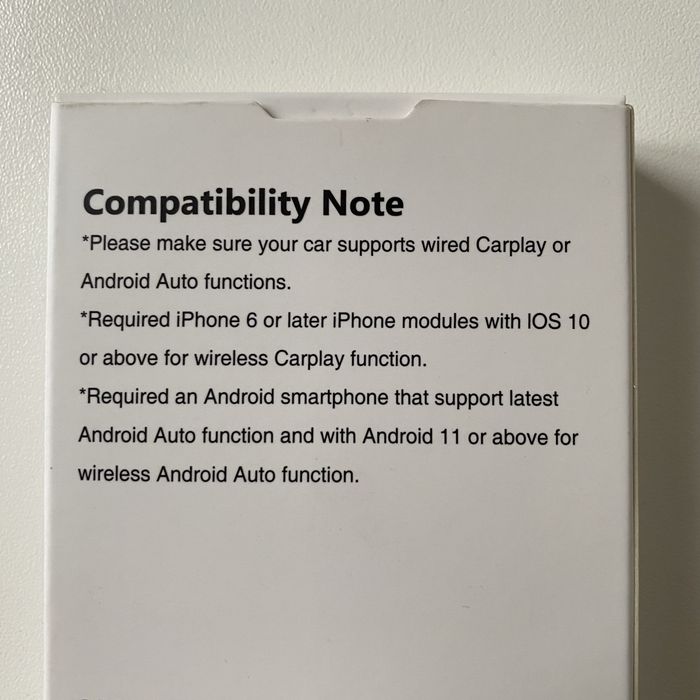 Apple CarPlay + Android Auto Adapter USB - przewodowy na bezprzewodowy