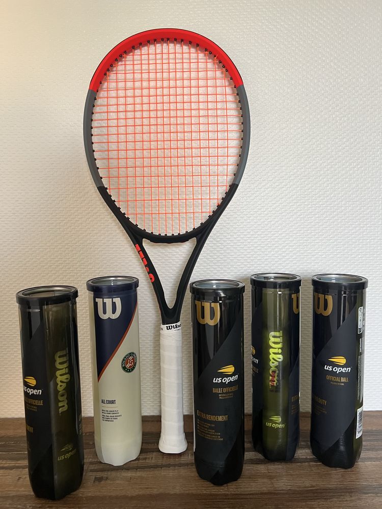 Conjunto Wilson: Raquete Clash 100 U 2 FS19 e Mochila Pro Staff