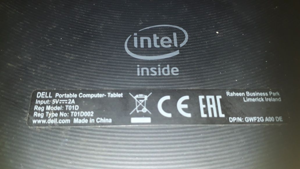 Tablet DELL T 01D / 8 Pro Venue. Sprawny