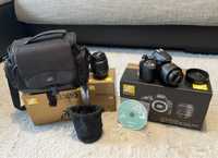 Aparat Nikon D3300 | Dwa obiektywy | Akcesoria