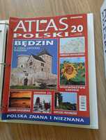 Atłas Polski w segregatorze 3 segregatory