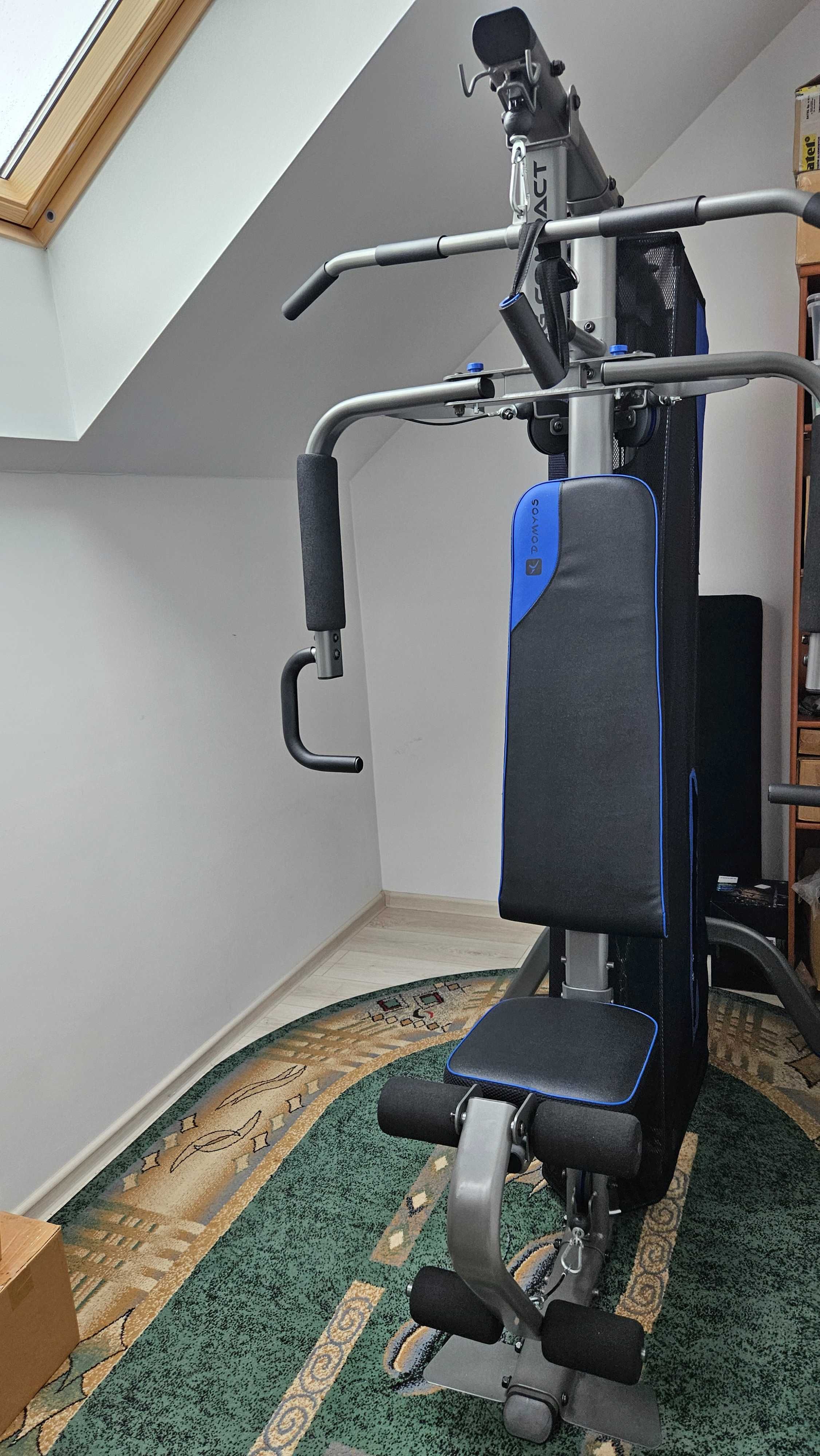 Atlas do ćwiczeń Domyos Home Gym Compact z sieci Decathlon