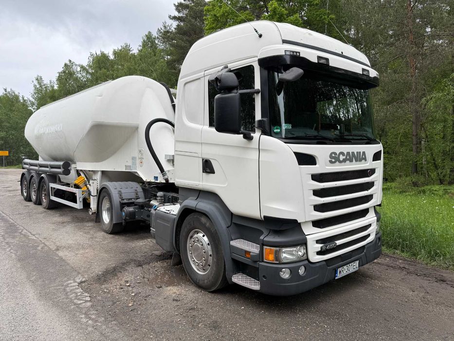 Scania R450 ciągnik siodłowy plus cementonaczepa