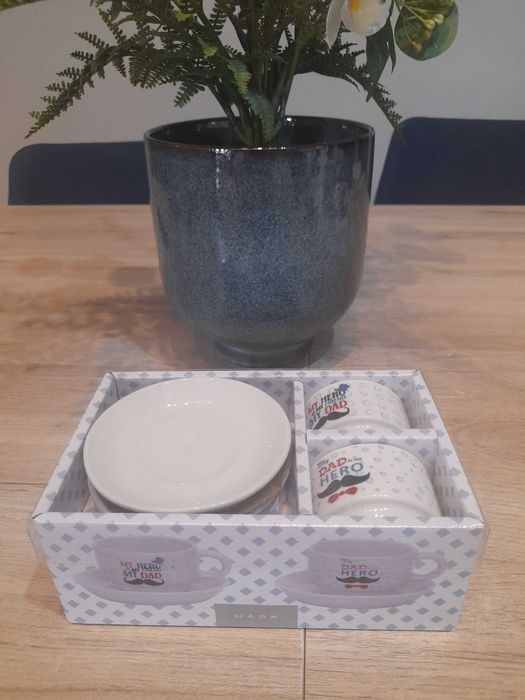 2 Chávenas de Café Porcelana – Dad Hero - NOVO EM CAIXA