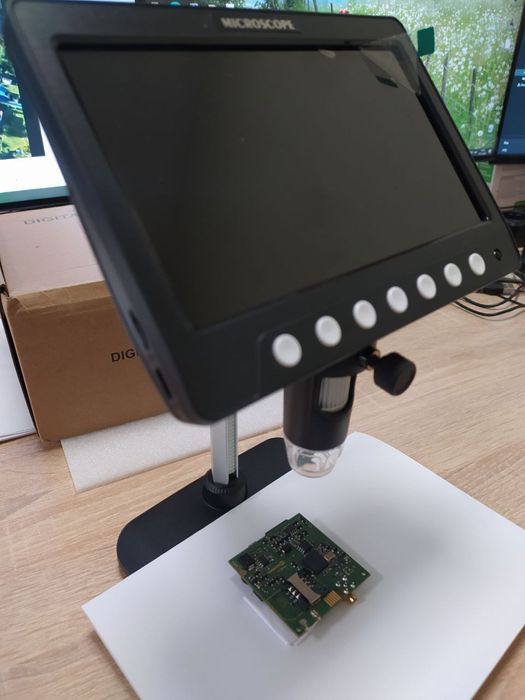 7" Цифровий мікроскоп 50-1200х IPS LCD type C для PC якість LED, SD