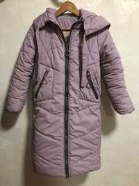 Тепле зимове пальто для дівчинки 9-10 років