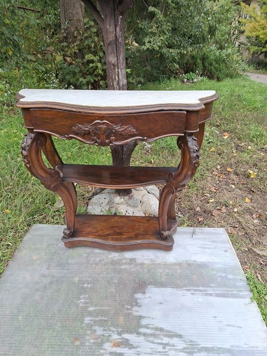 Konsola stolik Ludwik Filip z epoki XIX
