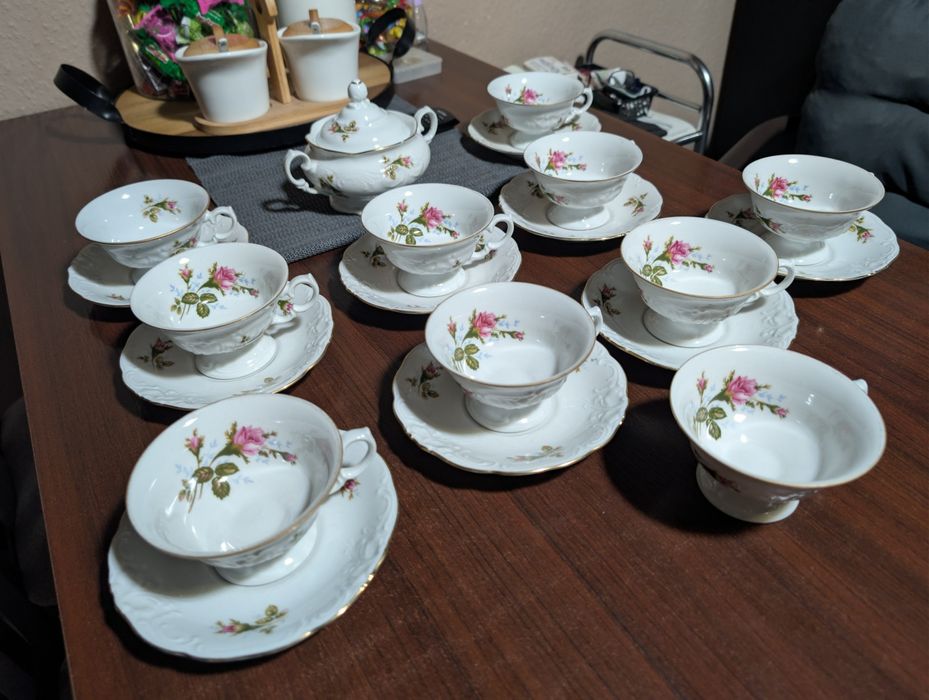 Serwisy do kawy porcelana Wałbrzych Wawel