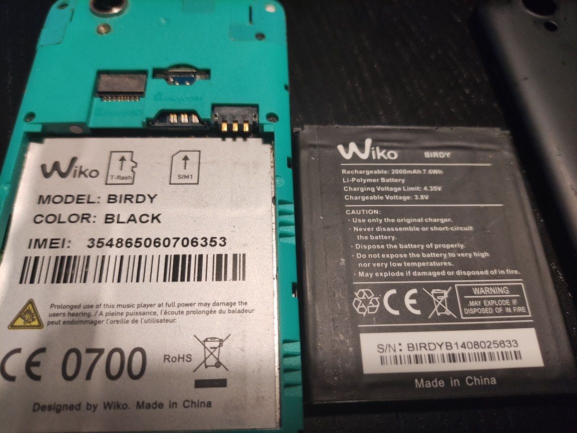 Telemóvel Wiko Birdy 4Gb