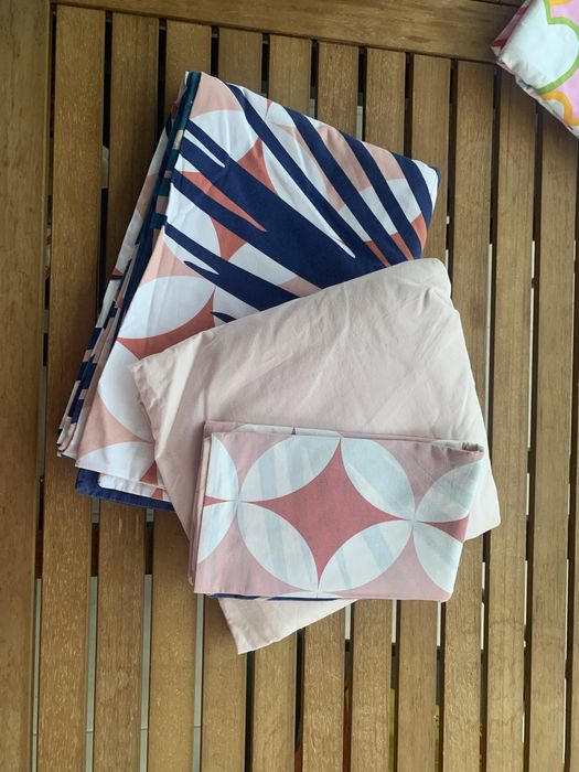 IKEA Capa edredao + lencol + fronha jogo cama criança