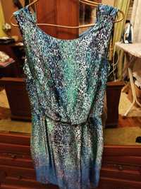 Sukienka Mohito, rozmiar 34/XS, zielono-niebieska