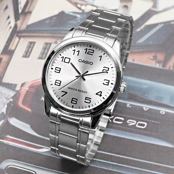 Zegarek Męski Casio Herman +box +grawer Stalowy Cyfry Bransoleta Srebr