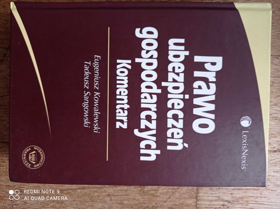 Prawo ubezpieczeń gospodarczych Komentarz E. Kowalewski T. Sangowski