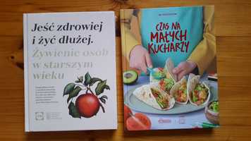 Czas na małych kucharzy oraz Jeść zdrowiej i żyć dłużej - 2 Książki