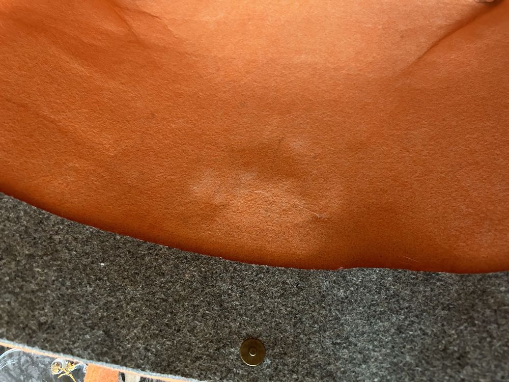 Duża Torba Pomarańczowa- w typie shopperka / tote bag Recznie Robiona
