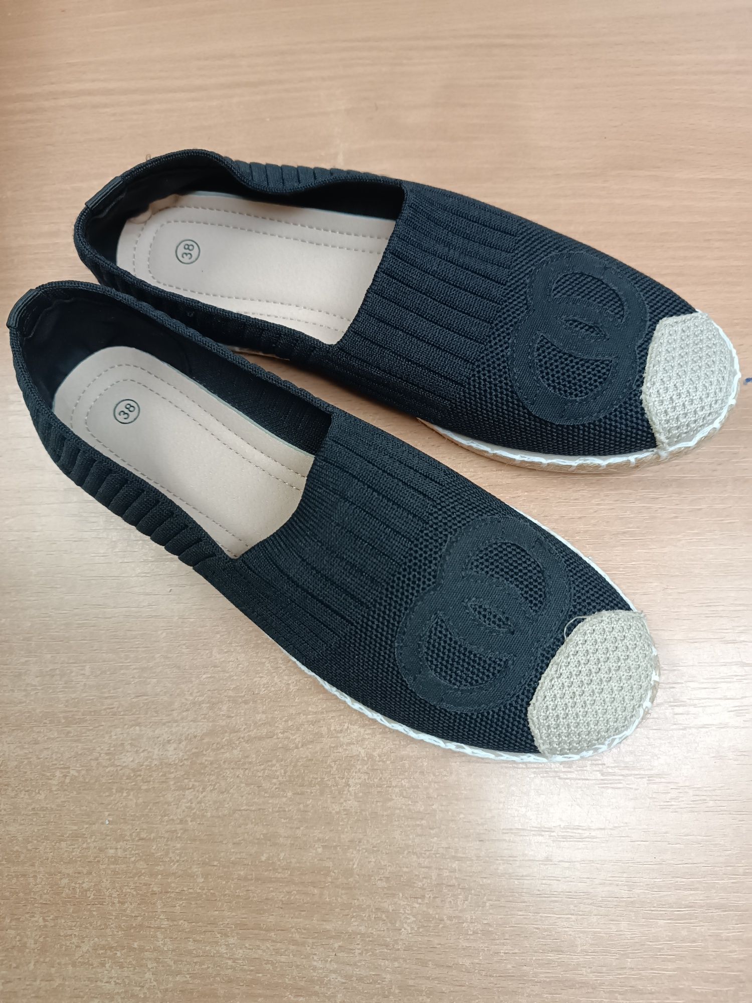 Espadryle 38 nowe czarne