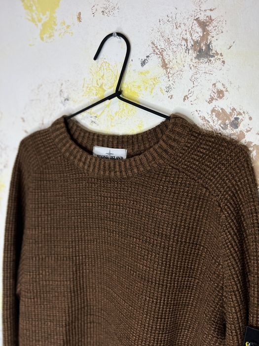 Вязаный свитер кофта Stone Island винтаж оригинал размер L