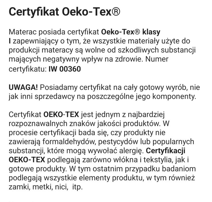 Materac na łóżko ,topper 140*200