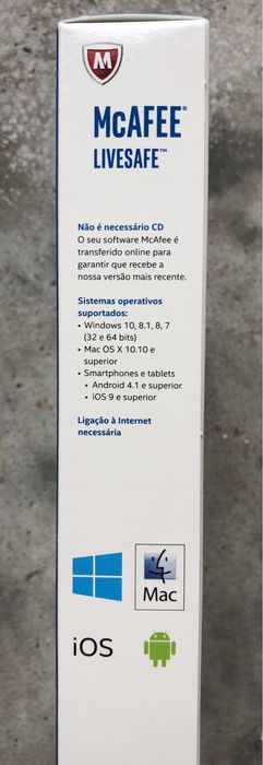 Antivírus McAfee LiveSafe 18 meses