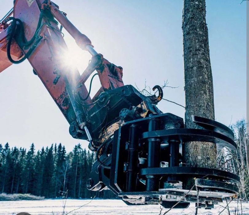 Wycinka biomasy czyszczenie nieużytków sadów oraz inne prace