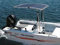 Daszek pokładowy na łódź wędkarską lub ponton RIB • T–TOP • BIMINI–TOP