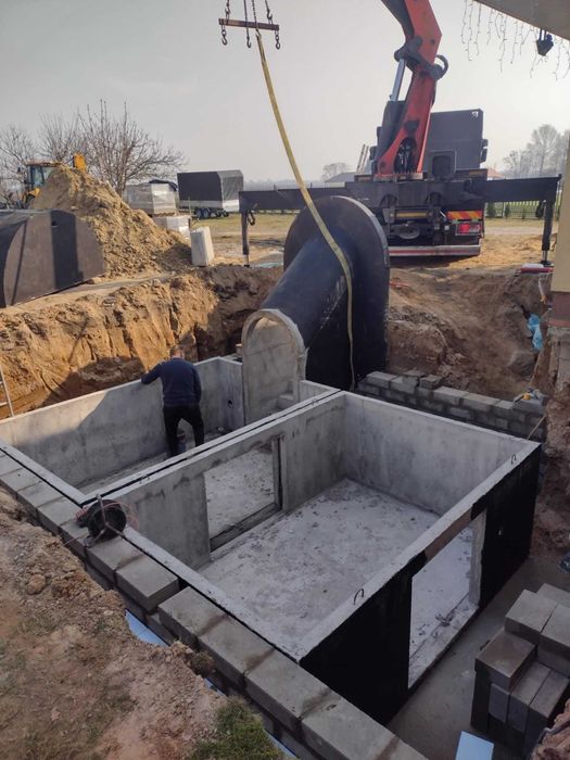 spiżarnia betonowa z tunelem, ziemianka, piwnica ogrodowa