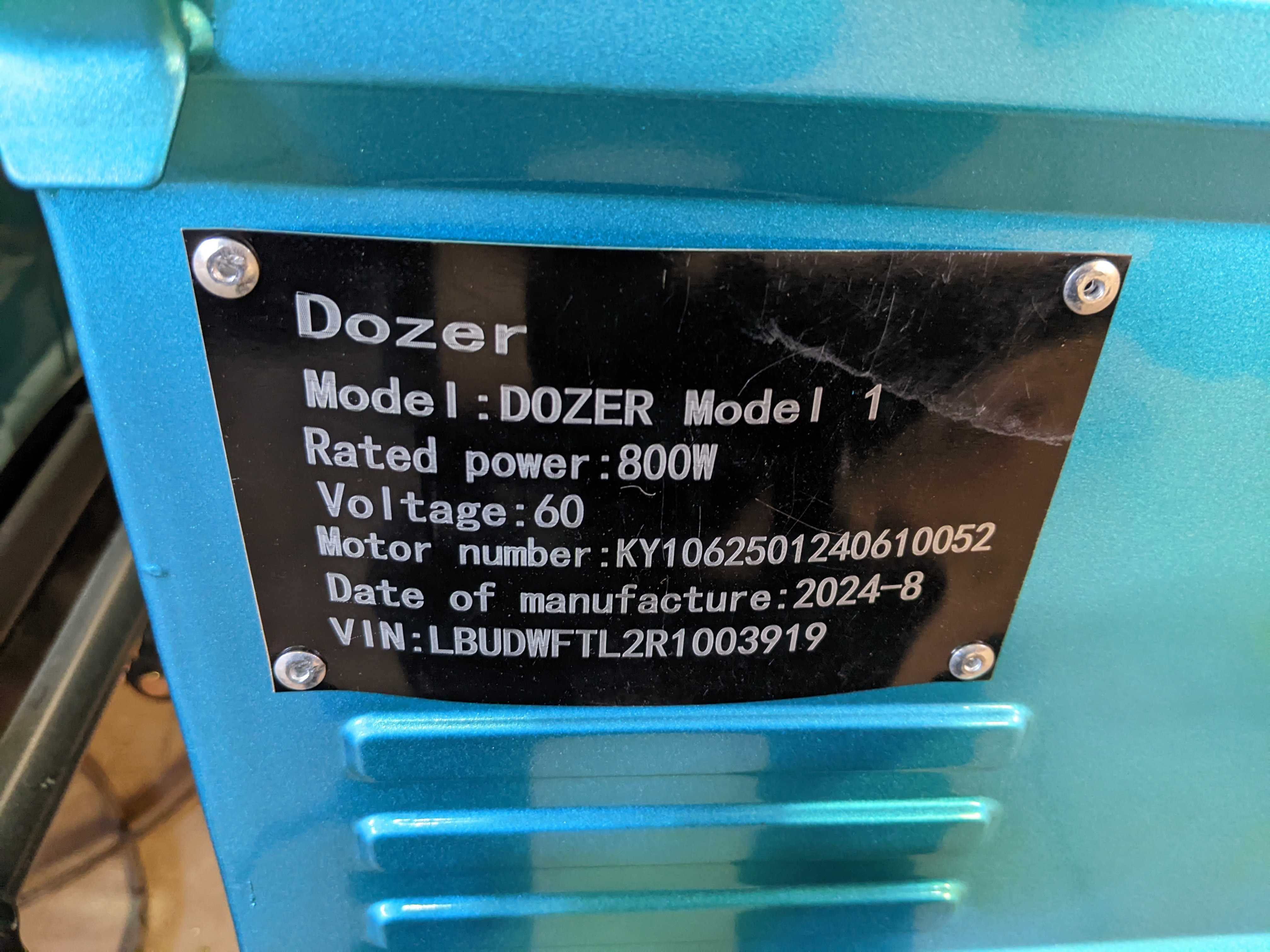 Електротрицикл Dozer 800W МУРАВЕЙ вантажний грузовой электромотоцикл