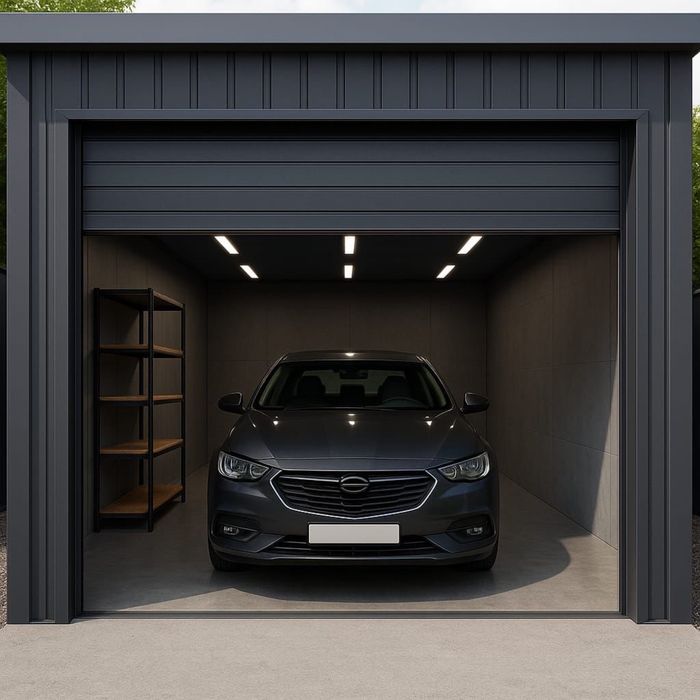 GARAŻ ocieplany z płyty warstwowej 2,5x5 3x5 3x6 3,5x6 4x7 PRODUCENT