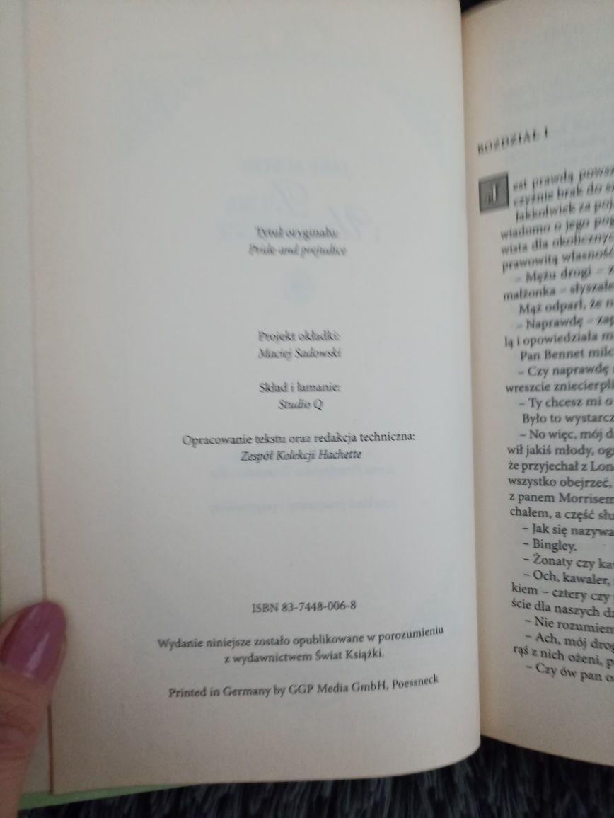 Duma i uprzedzenie książka
