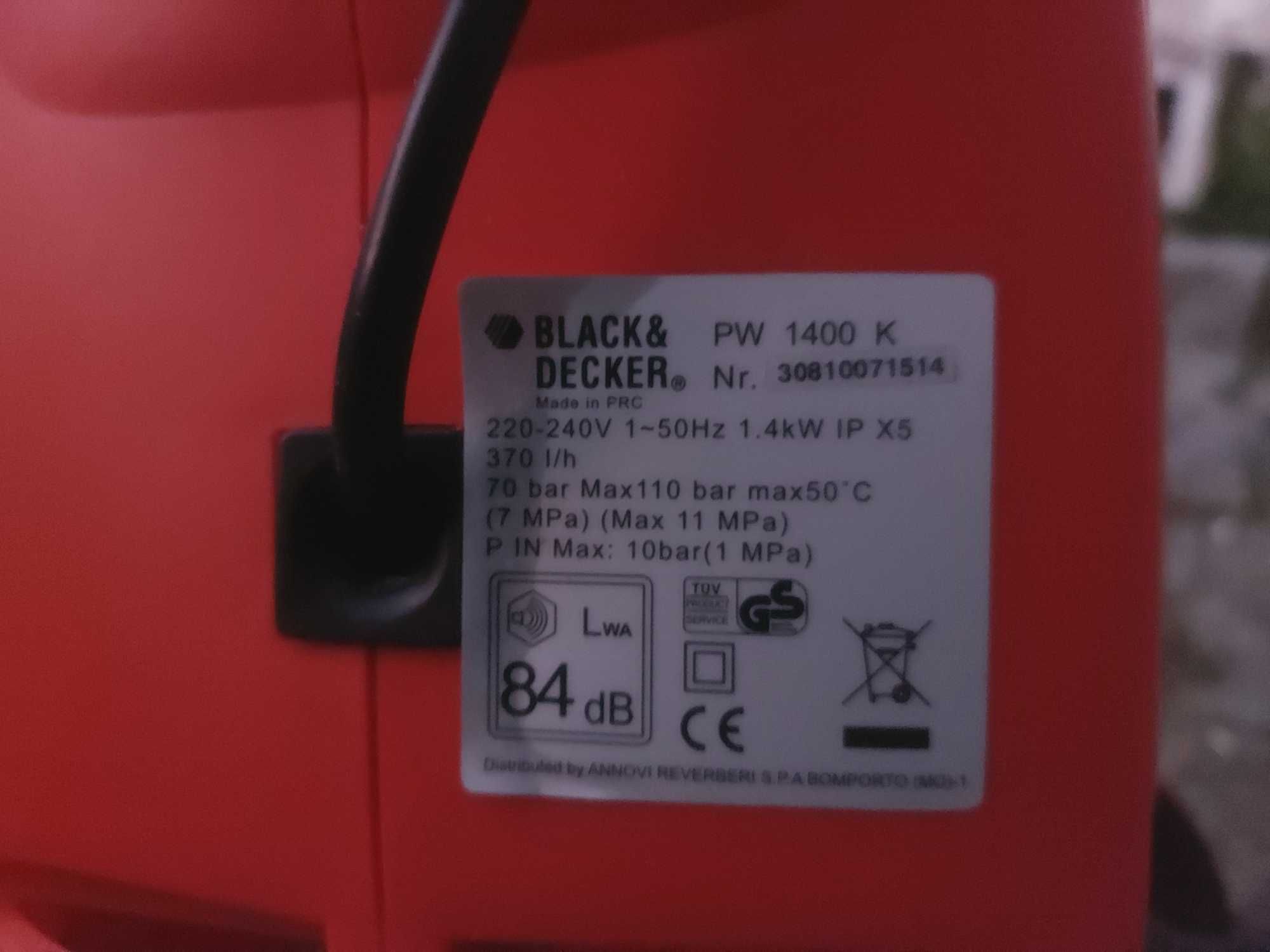 Máquina de lavar alta pressão black e decker